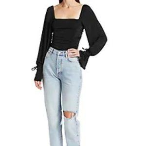 Free People  Bodysuit  Black ( XSmall (NWT)